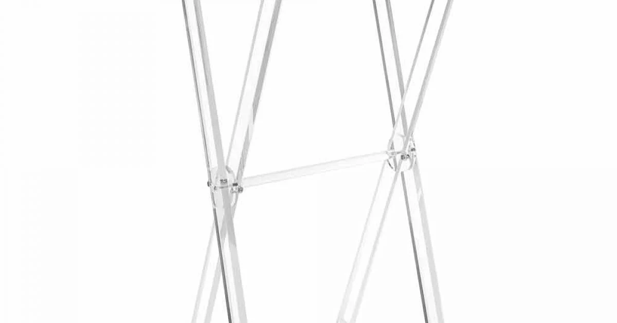 Portasciugamani da Terra Design in Plexiglass Trasparente o con Legno - Stendio