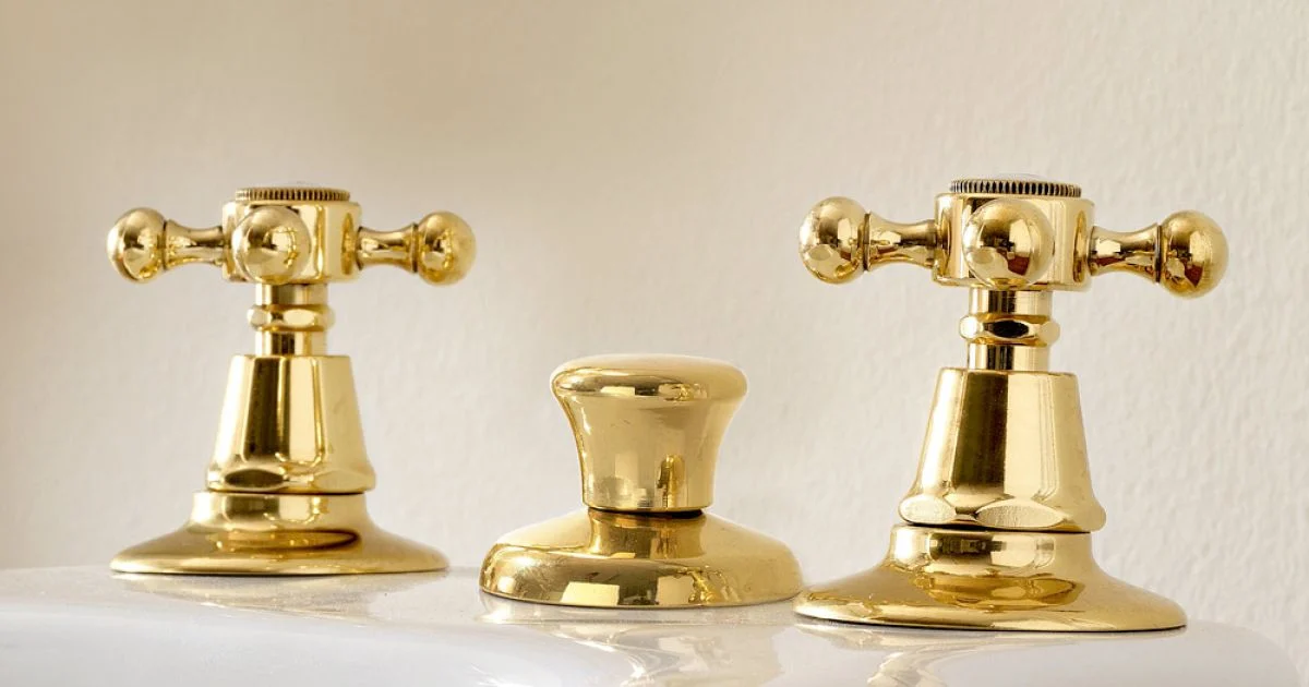 Rubinetteria Bidet a 3 Fori in Ottone Made in Italy, Stile Vintage – Ursula