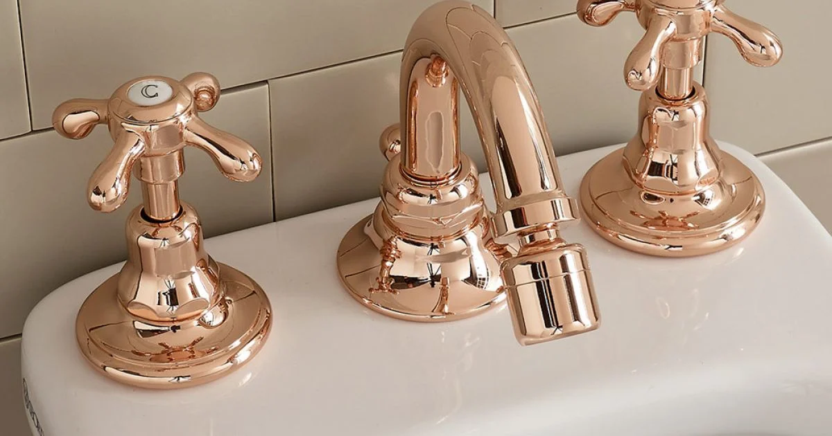Rubinetteria per Bidet a 3 Fori Stile Vintage in Ottone Made in Italy – Klarisa