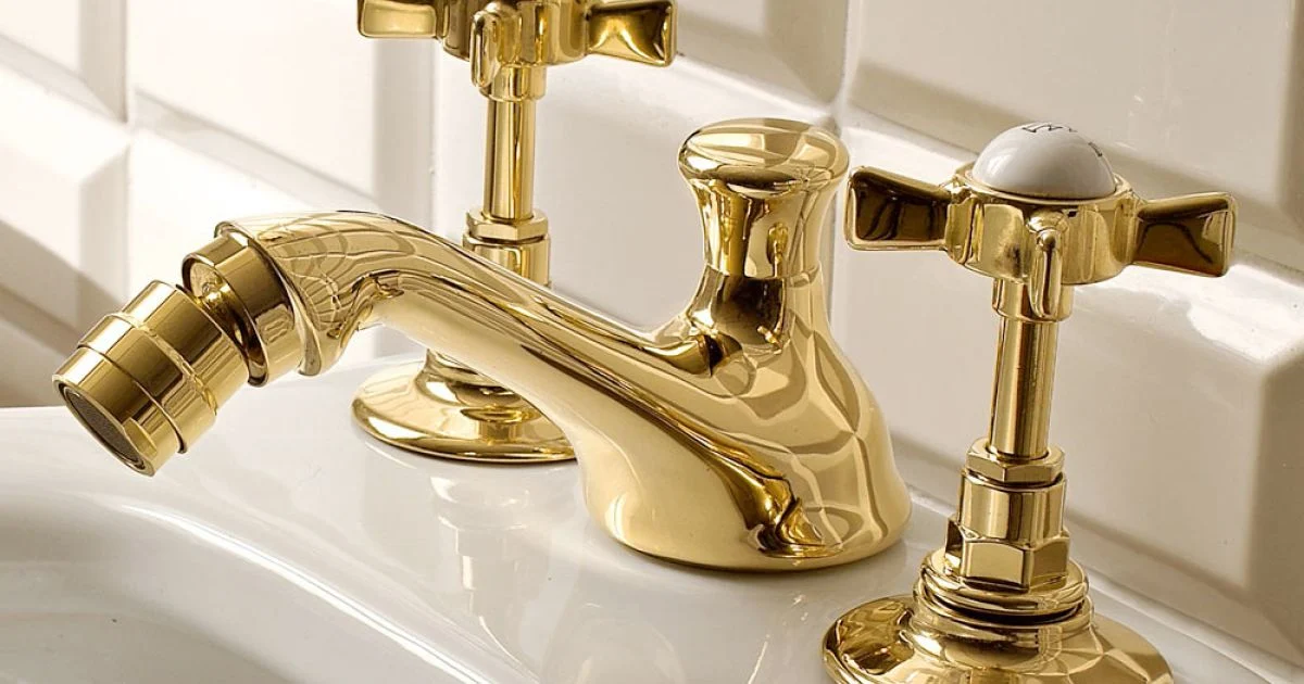 Rubinetteria Vintage per Bidet a 3 Fori in Ottone Made in Italy – Katerina