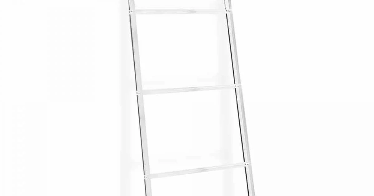 Scala Porta Asciugamani in Plexiglass Trasparente Design 2 Altezze - Asciughina