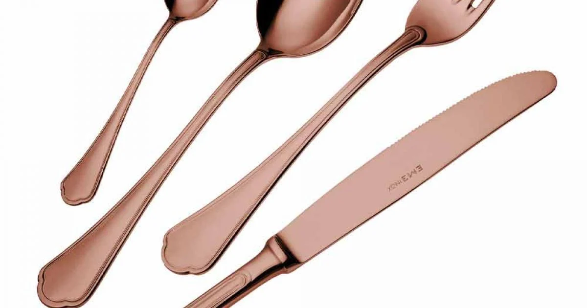 Servizio Completo di Posate in Acciaio Inox Design di Lusso 24 Pezzi - Boss