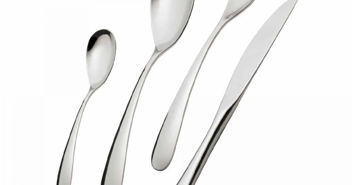 Servizio di Posate in Acciaio Inox Completo di Design 24 Pezzi - Hamtaro
