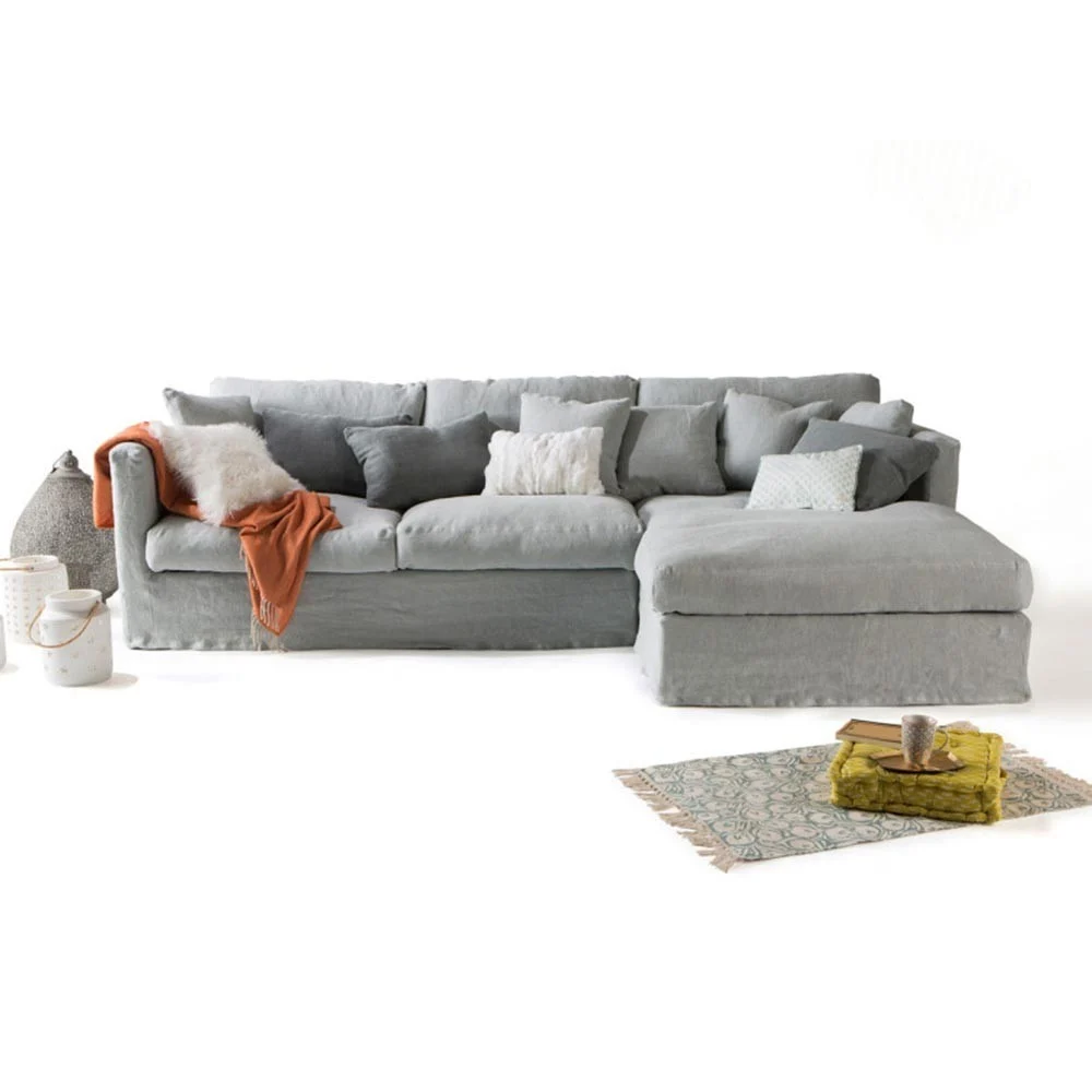 divano angolare in lino Nomad