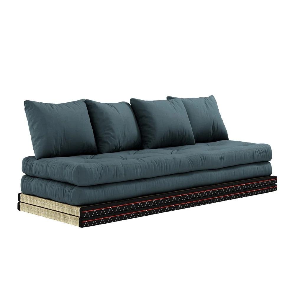 Divano letto 3 posti Chico 757 Blu petrolio