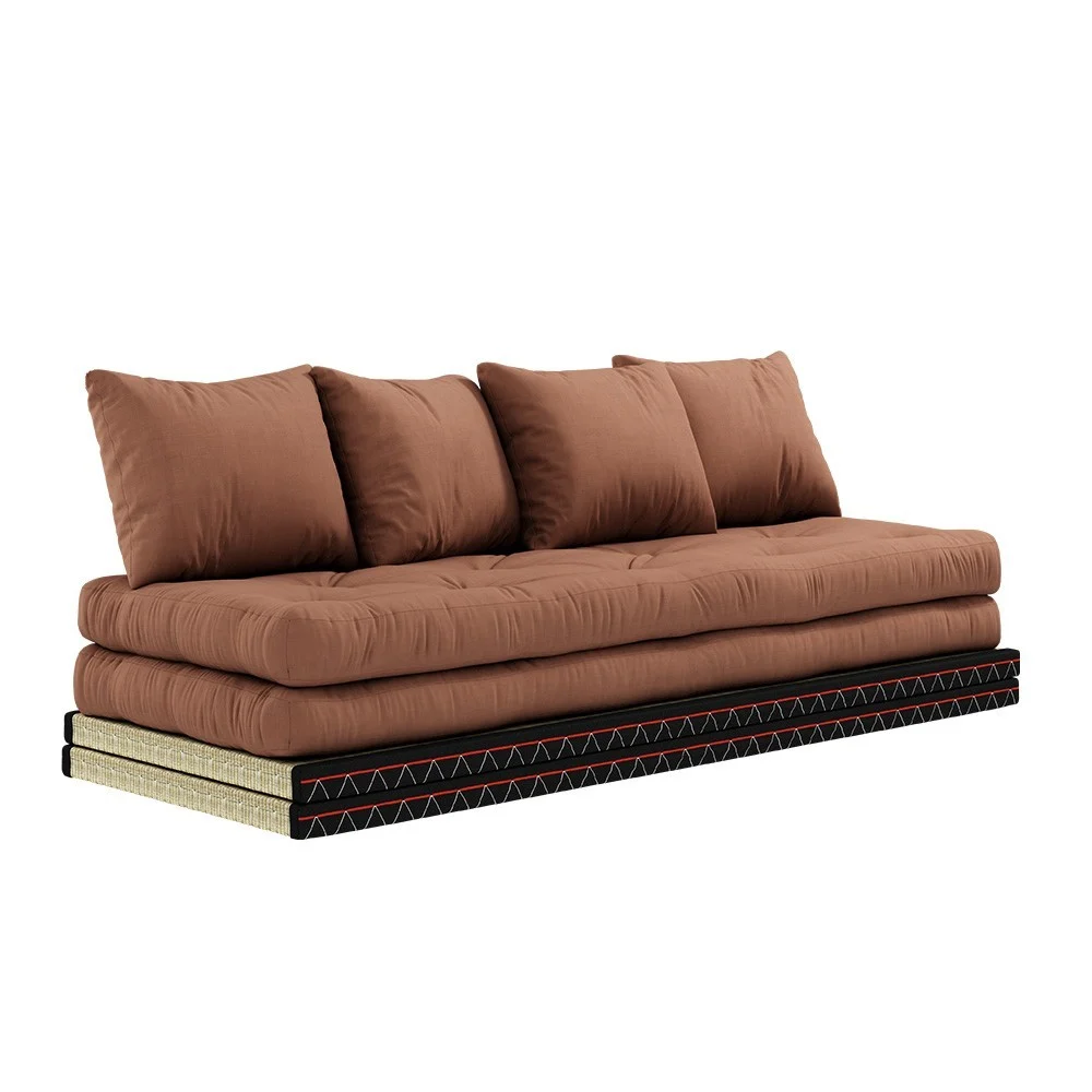 Divano letto 3 posti Chico 759 Clay Brown