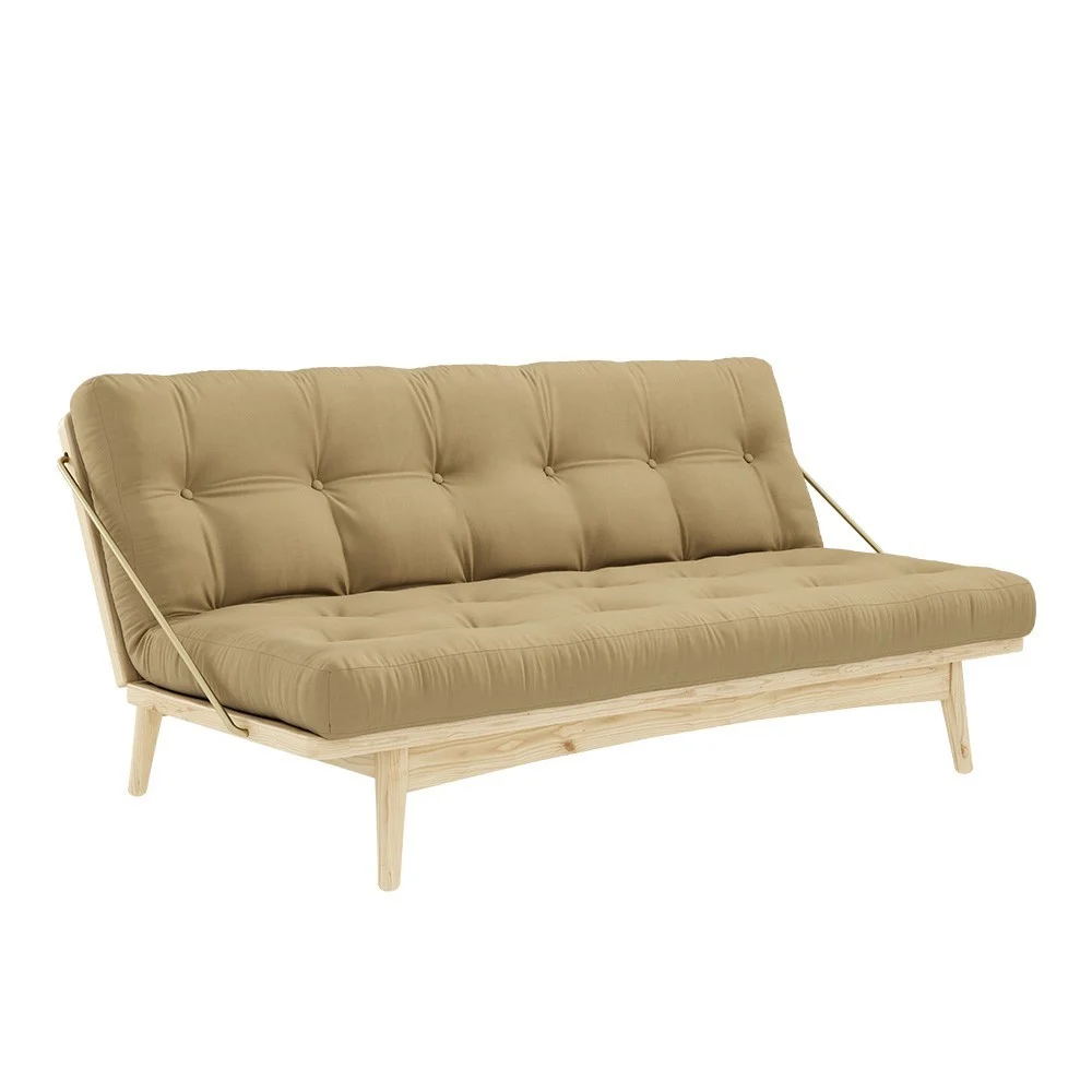 Divano letto 3 posti Folk 758 Beige Grano