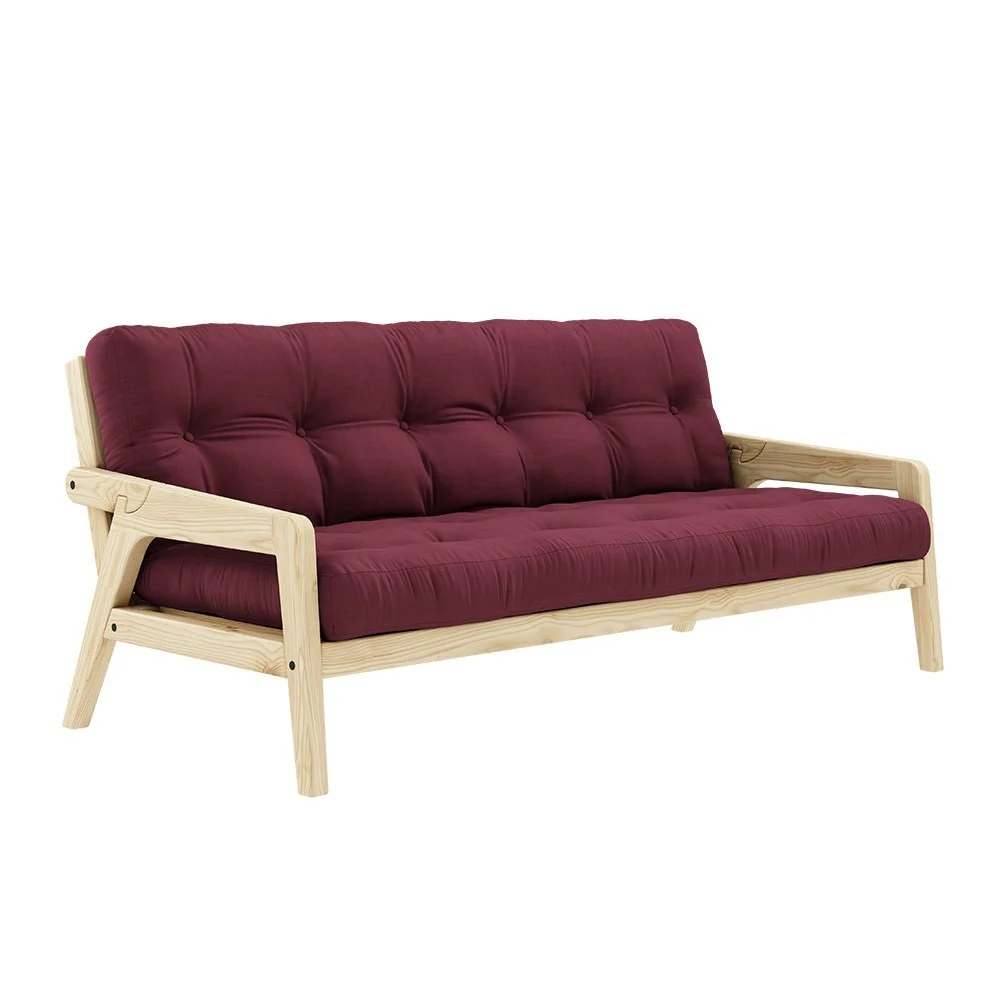 Divano letto 3 posti Grab 710 Bordeaux