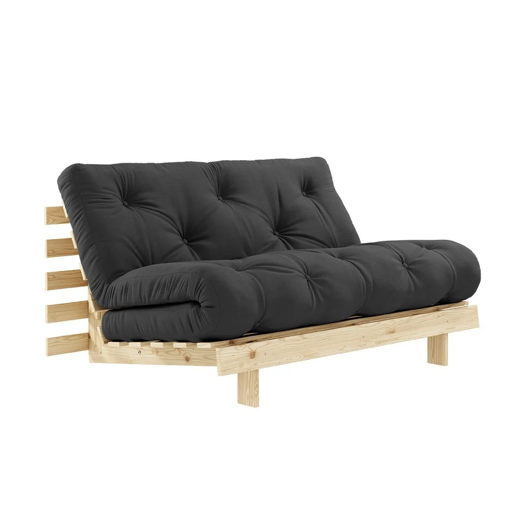 Divano letto a 2 posti Roots 734 Grigio scuro