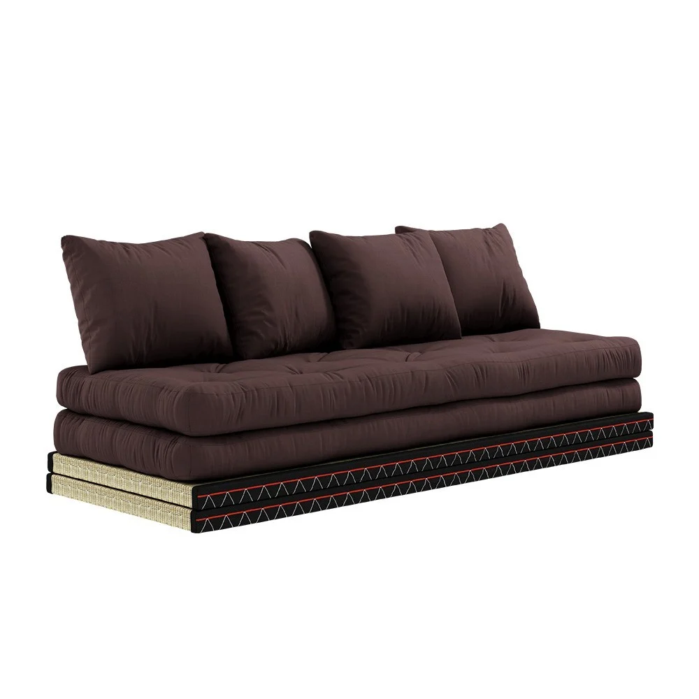 Divano letto a 3 posti Chico 715 Brown