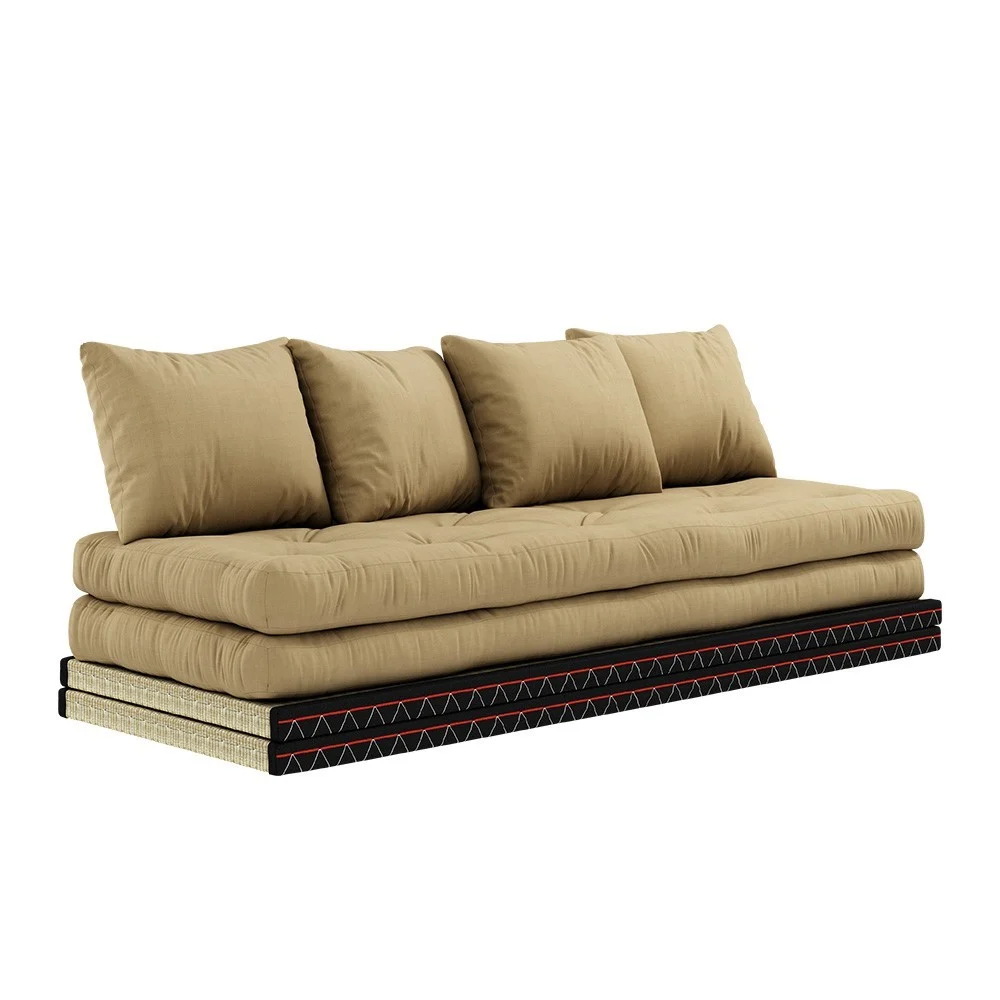 Divano letto a 3 posti Chico 758 Beige Grano