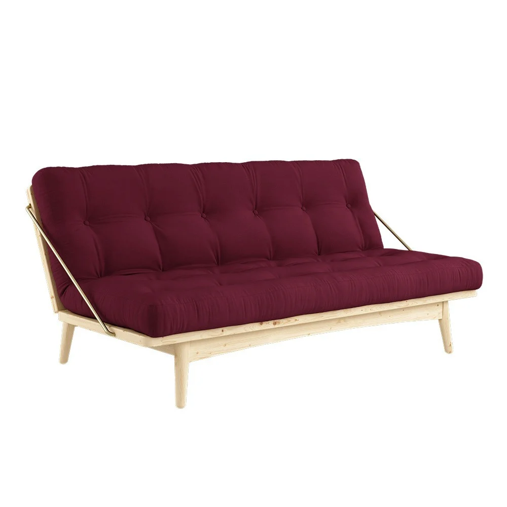 Divano letto a 3 posti Folk 710 Bordeaux