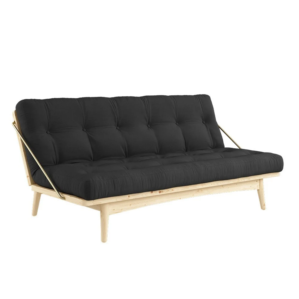 Divano letto a 3 posti Folk 734 Grigio scuro