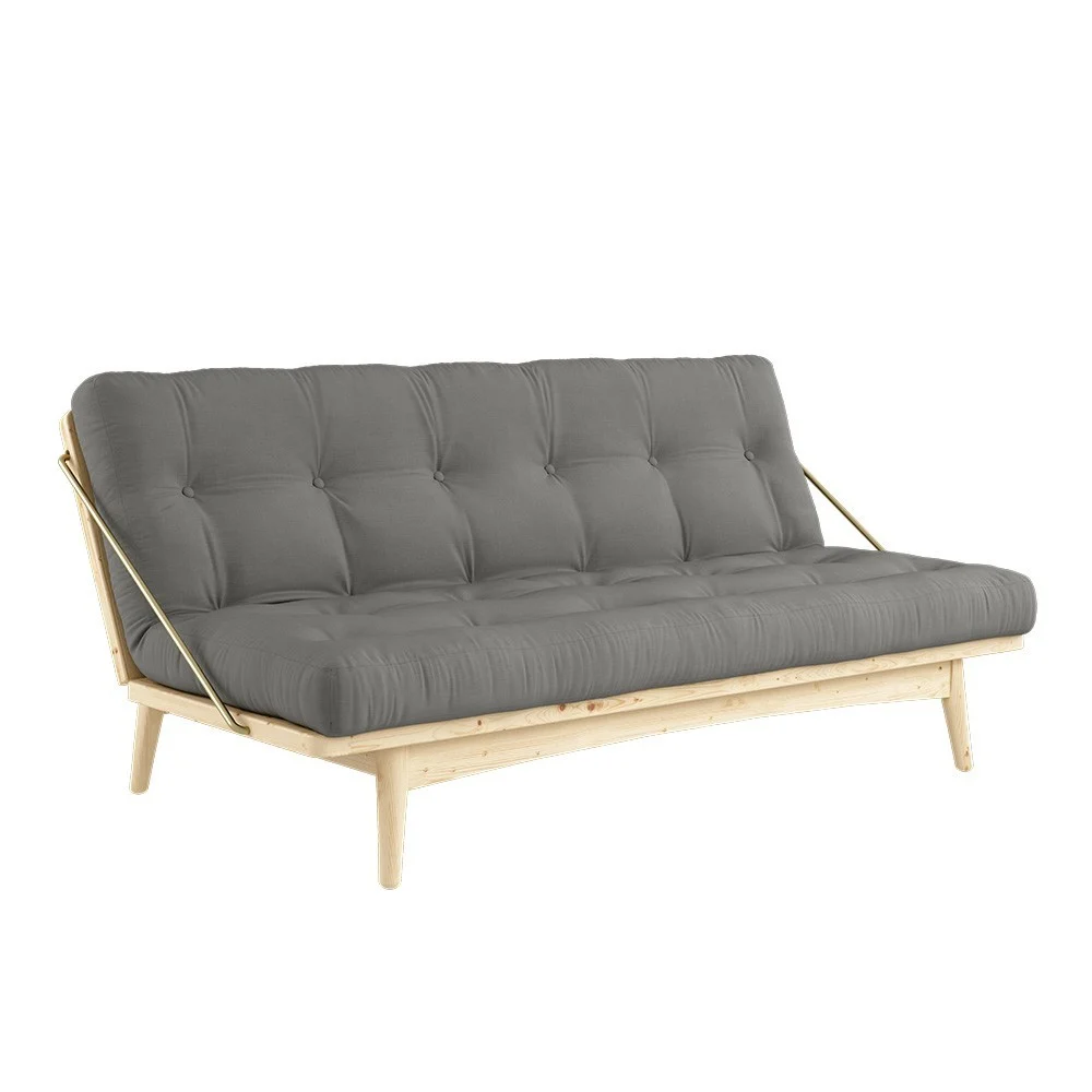 Divano letto a 3 posti Folk 746 grigio