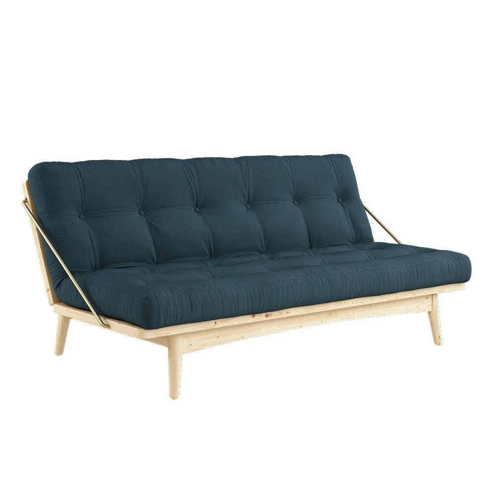 Divano letto a 3 posti Folk 757 Petrol Blue