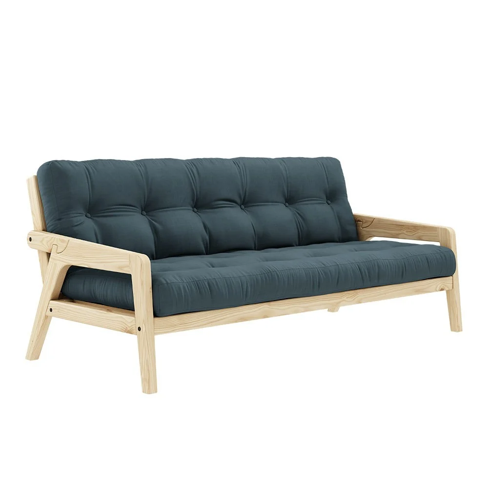 Divano letto a 3 posti Grab 757 Petrol Blue