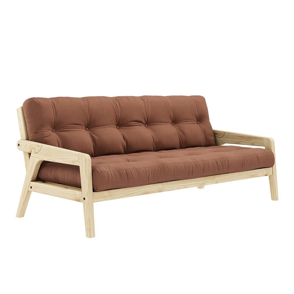 Divano letto a 3 posti Grab 759 Clay Brown