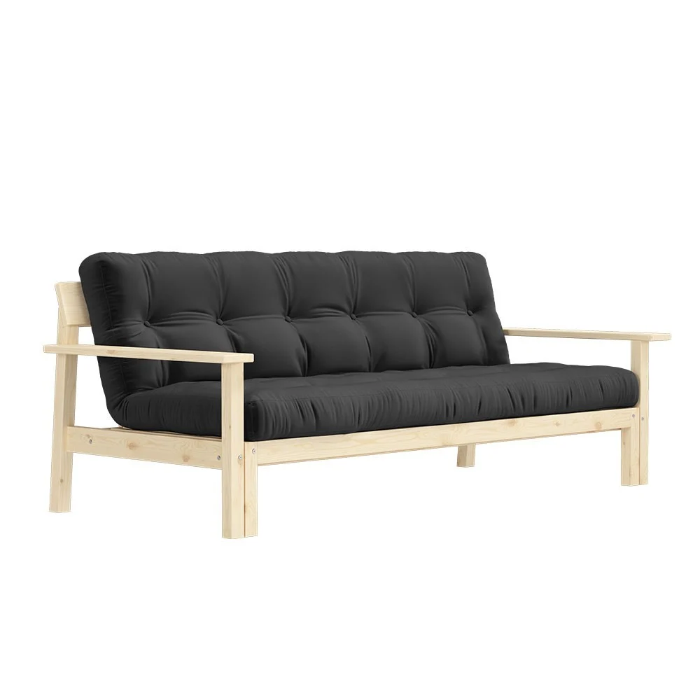 Divano letto a 3 posti Unwind 734 Grigio scuro