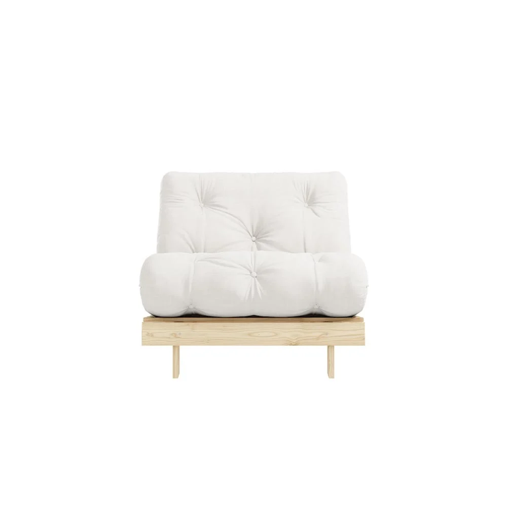 Divano letto Roots 90 di Karup Design in legno e schienale reclinabile
