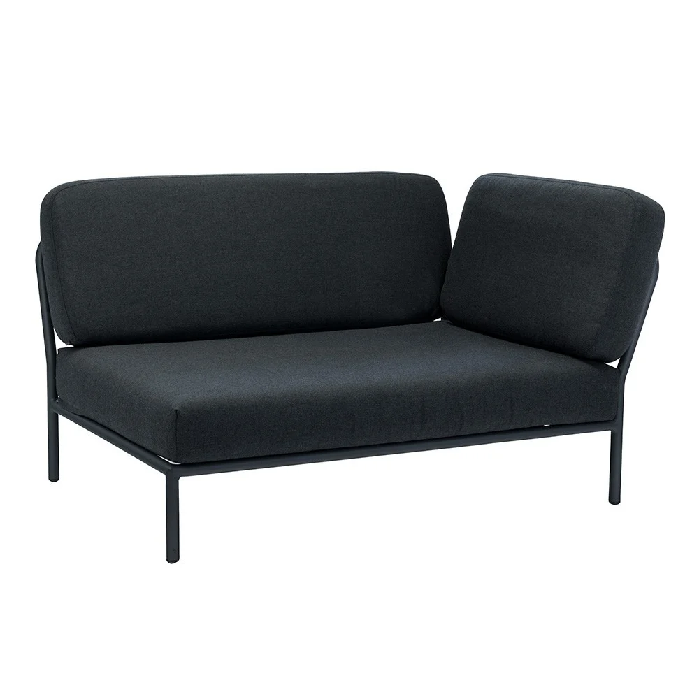 Divano lounge per esterni Level angolo destro grigio antracite