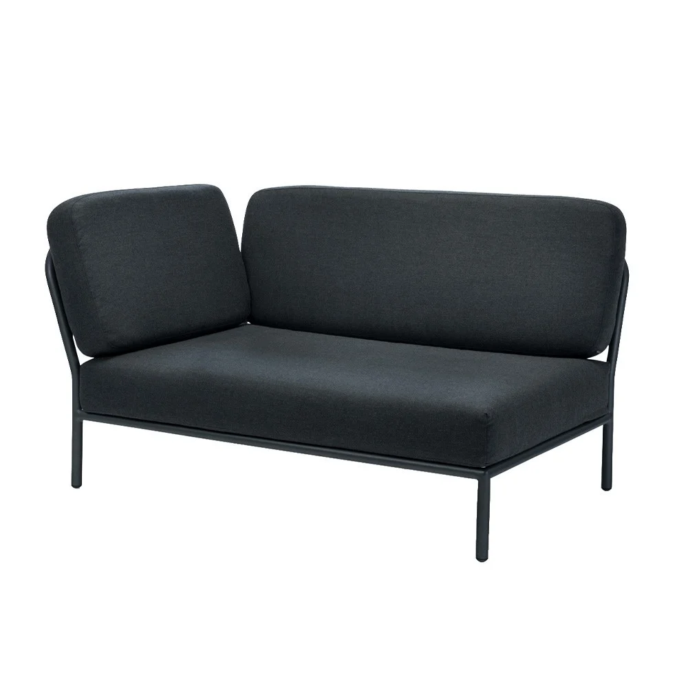 Divano lounge per esterni Level angolo sinistro grigio antracite