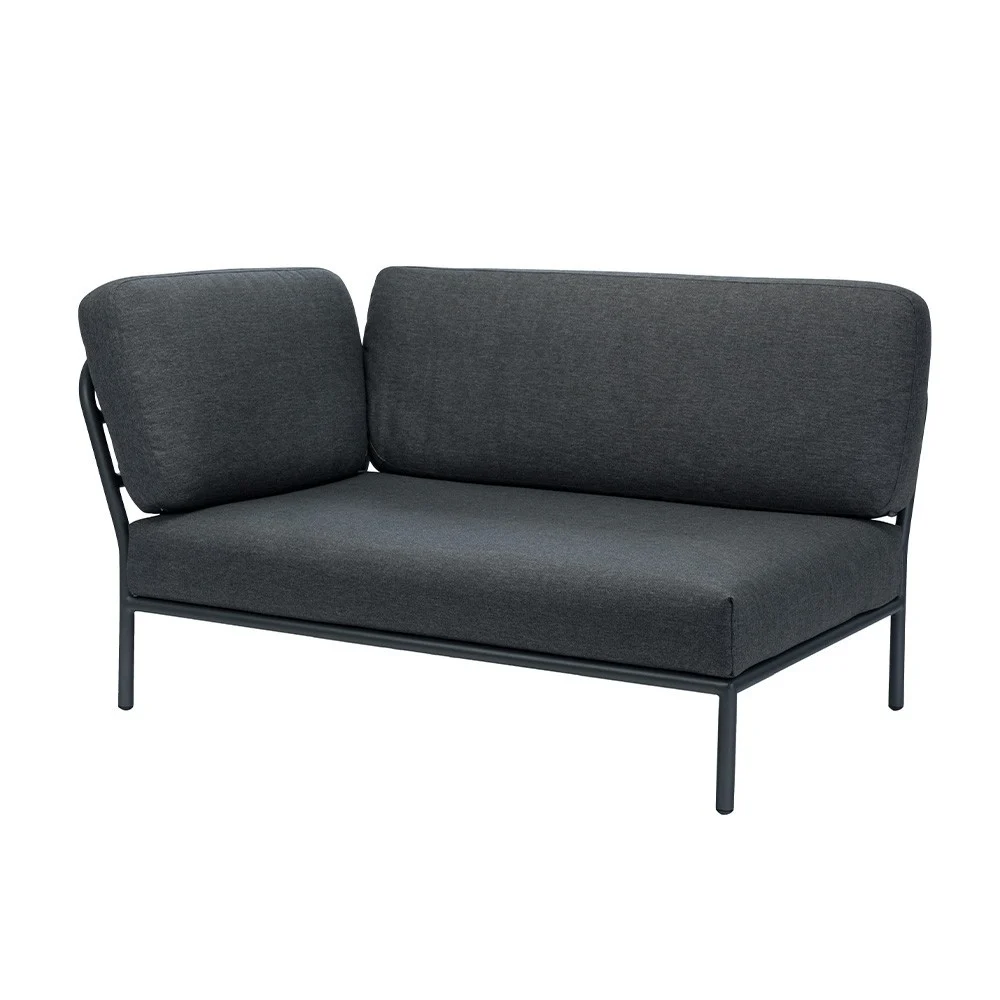 Divano lounge per esterni Level angolo sinistro grigio scuro