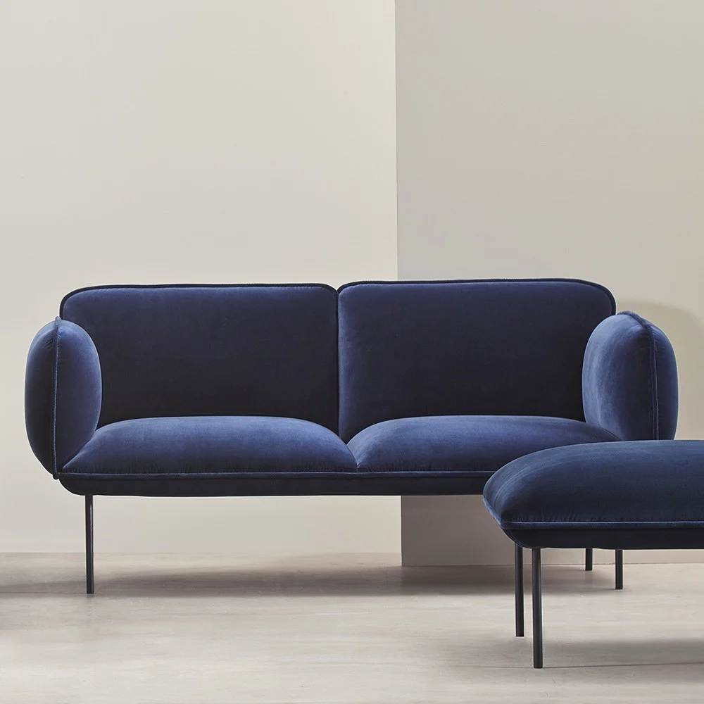 Divano Nakki 2 posti in tessuto Kvadrat Harald 3