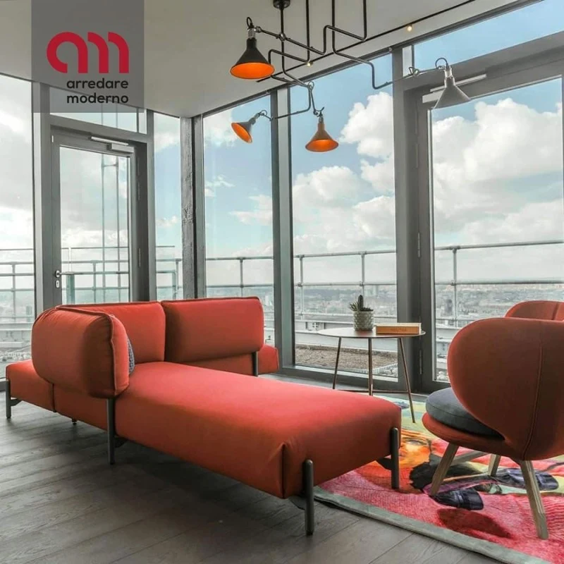 Divano Tender Moroso angolare con chaise longue