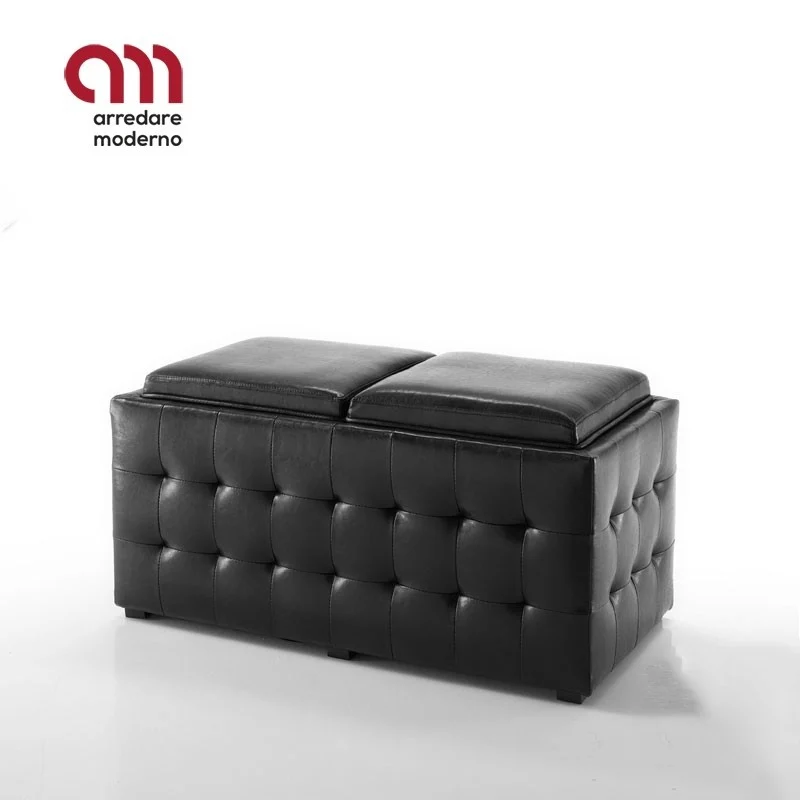 Doppio pouf contenitore Dizzy Tomasucci