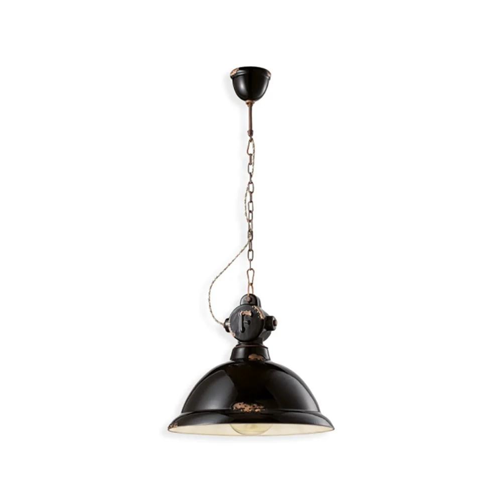 Ferroluce lampada a sospensione Industral C1710 adatta per cucina e locali