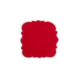 SMERLO SET 4 TOVAGLIOLI ROSSO 45X45 BORDO ROSA