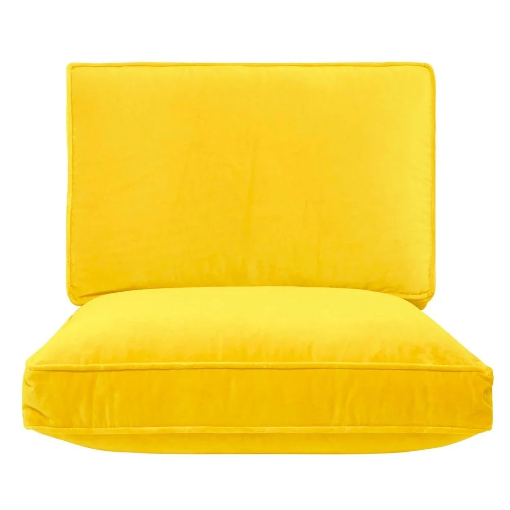 Fodera solo poltrona Croisette velluto giallo
