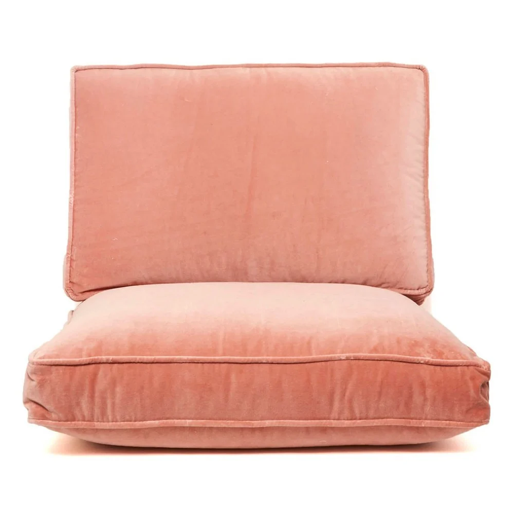 Fodera solo poltrona Croisette velluto rosa cipria