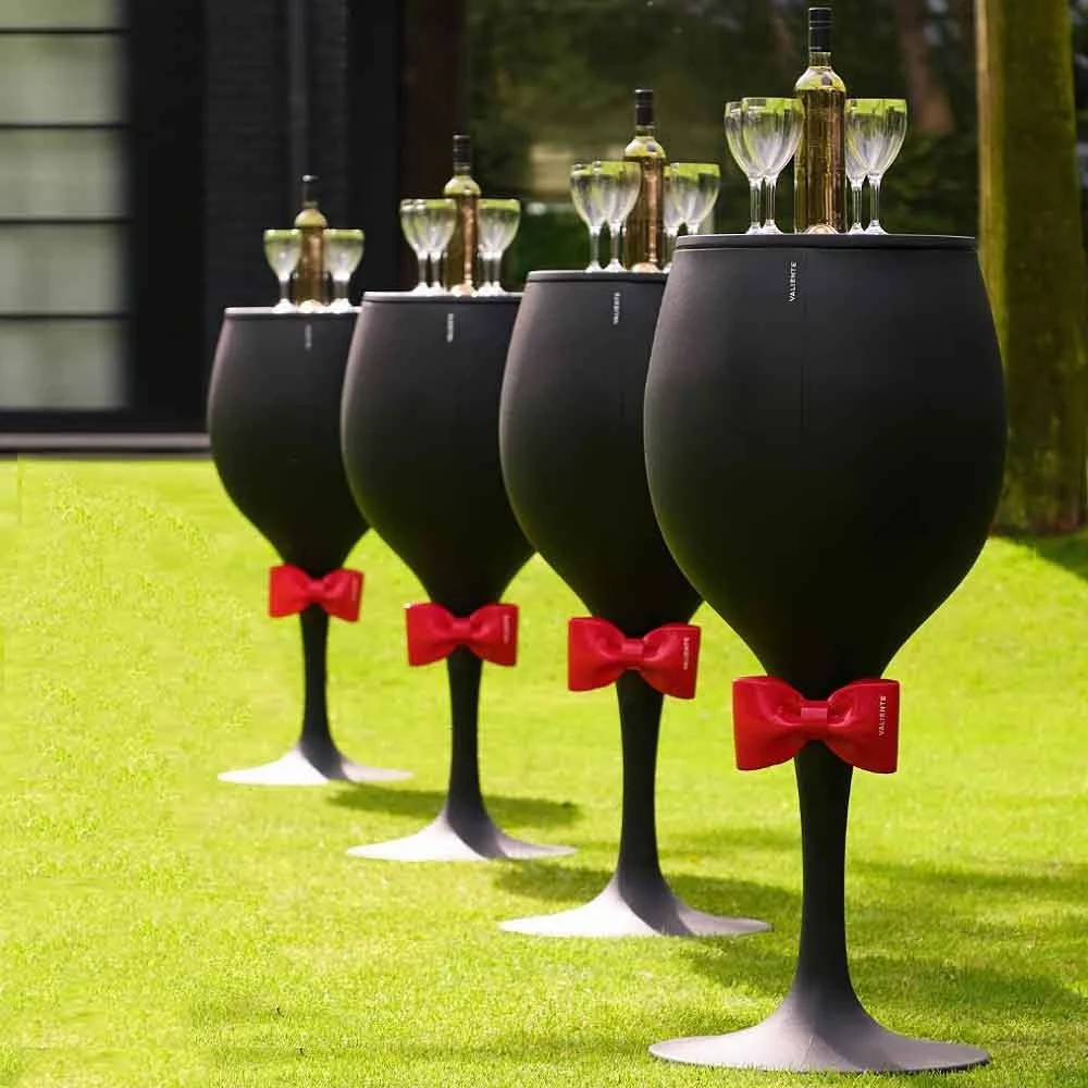 Glacette Ice Bucket Classic con top chiuso e fiocco di Valiente
