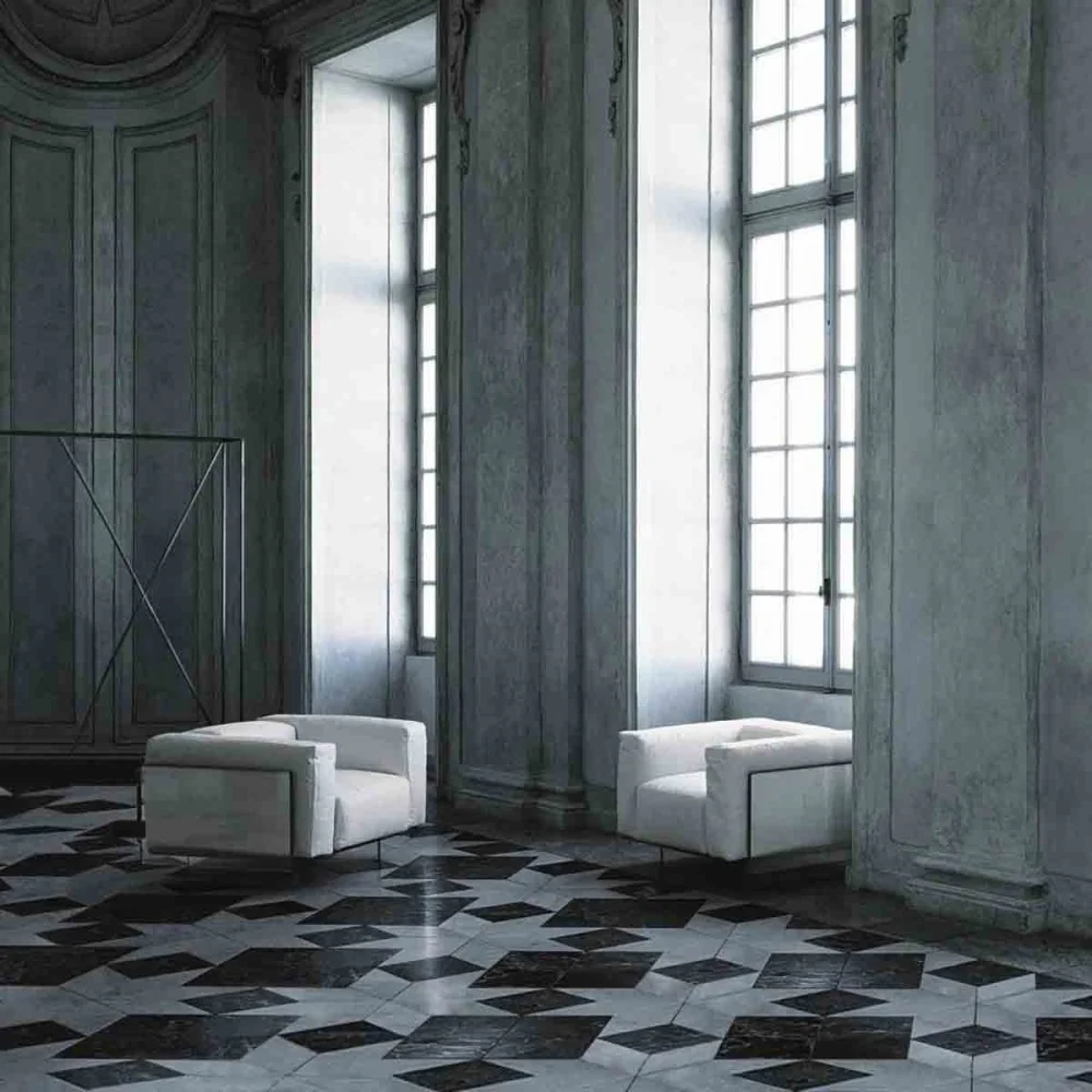 Glas Italia Crystal Lounge poltrona realizzata in cristallo trasparente spessore 15 mm