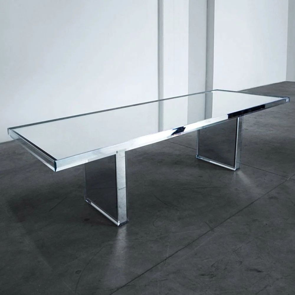Glas Italia Prism tavolo in vetro realizzato in Italia