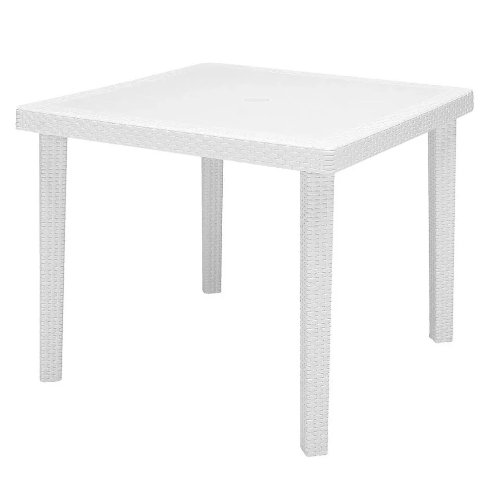 Grandsoleil tavolo da giardino quadrato Boheme realizzata in polietilene