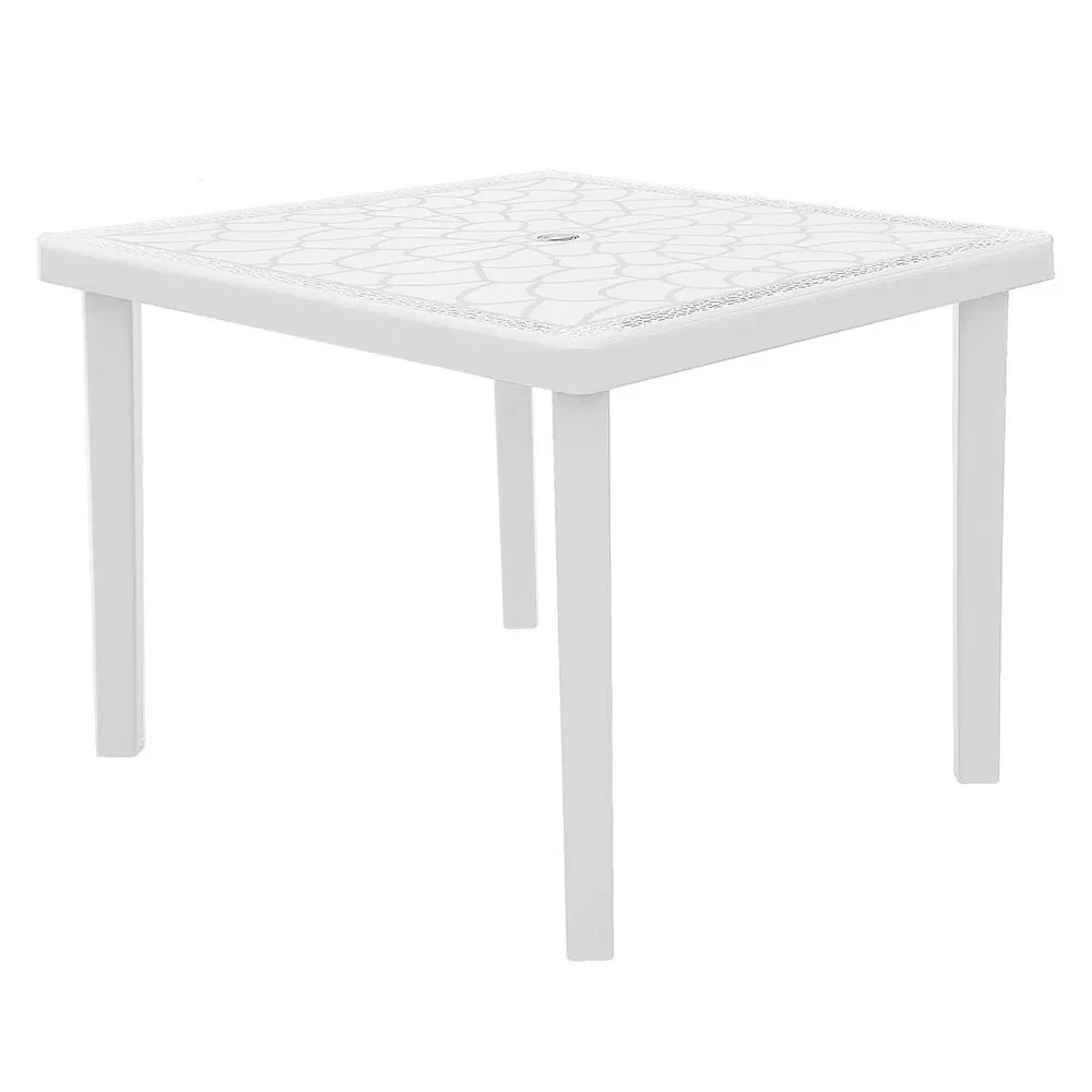 Grandsoleil tavolo da giardino quadrato Gruvyer realizzata in polipropilene