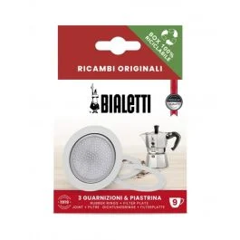 RICAMBI MOKA SET GUARNIZIONI E FILTRO 9 TZ