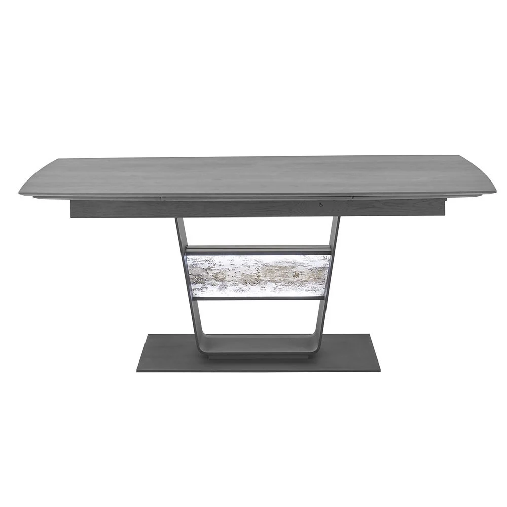 Hartmann tavolo allungabile collezione Alva con base in acciaio e piano in betulla