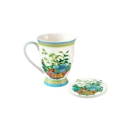 JARDIN MUG CON SOTTOTAZZA 300 ML ORCHID
