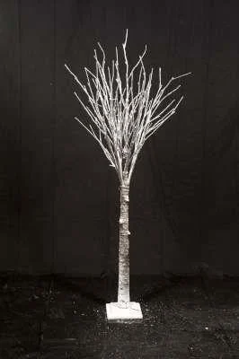 ARPIMEX Albero di Natale Innevato H 160 Cm 64 Led Bianco