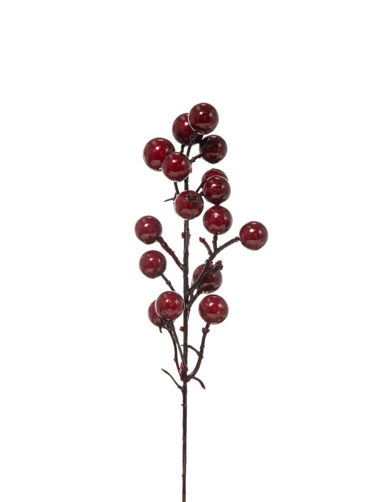 ARPIMEX Bag Natale 12 Bacche 25 Cm Burgundy
