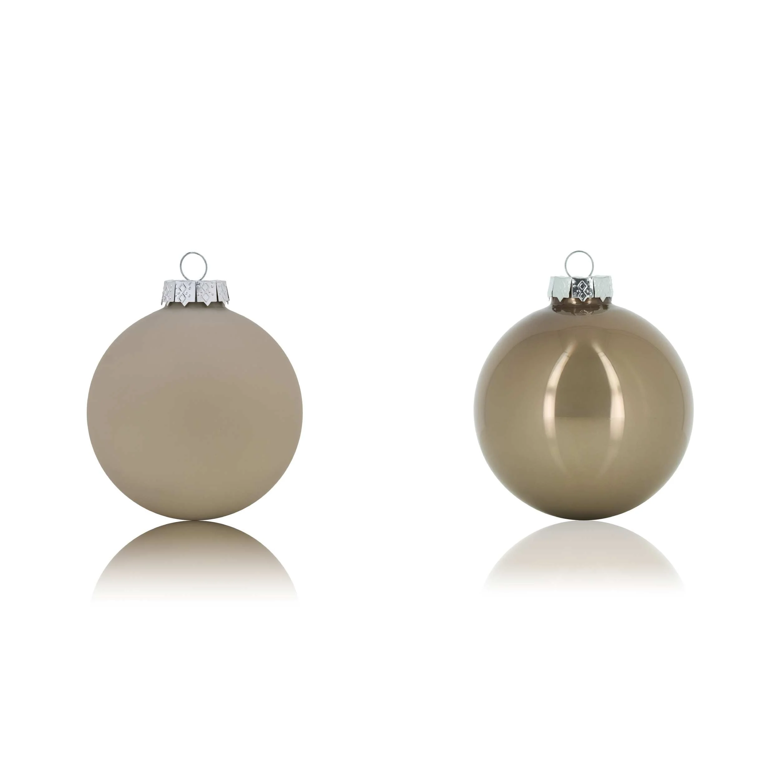 ARPIMEX Box 12 Sfere Natale Vetro D 100 Mm Tortora