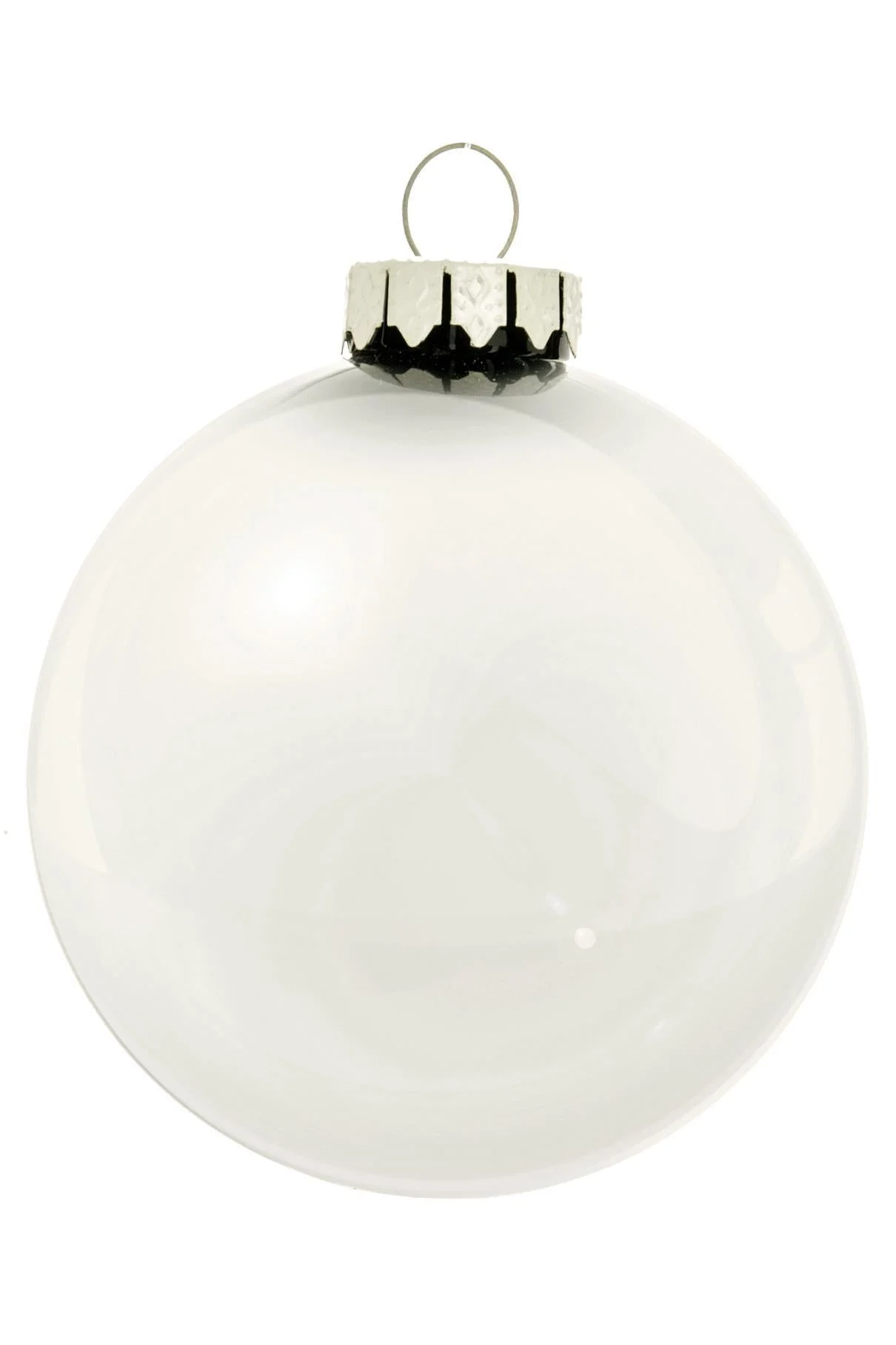ARPIMEX Box 16 Sfere Natale Vetro D 80 Mm Bianco