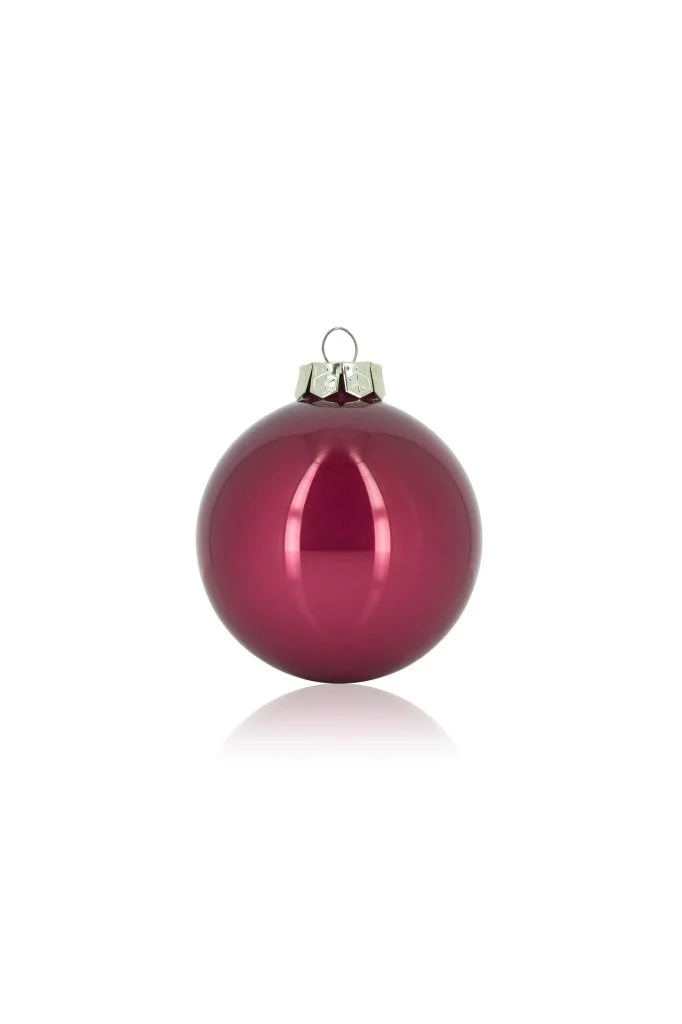 ARPIMEX Box 16 Sfere Natale Vetro D 80 Mm  Porpora