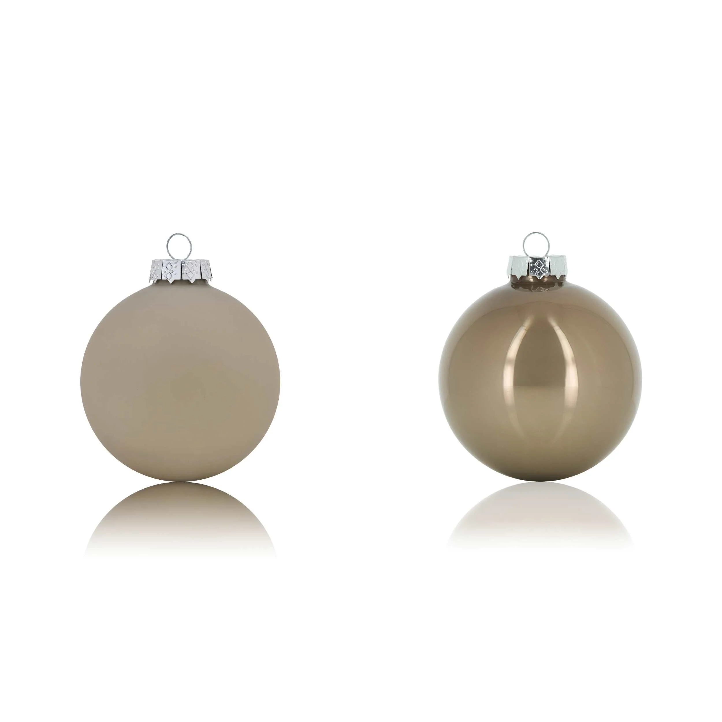 ARPIMEX Box 16 Sfere Natale Vetro D 80 Mm Tortora