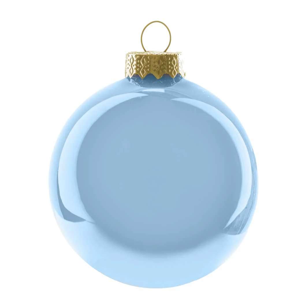 ARPIMEX Box 36 Sfere Natale Vetro D 40 Mm Celeste