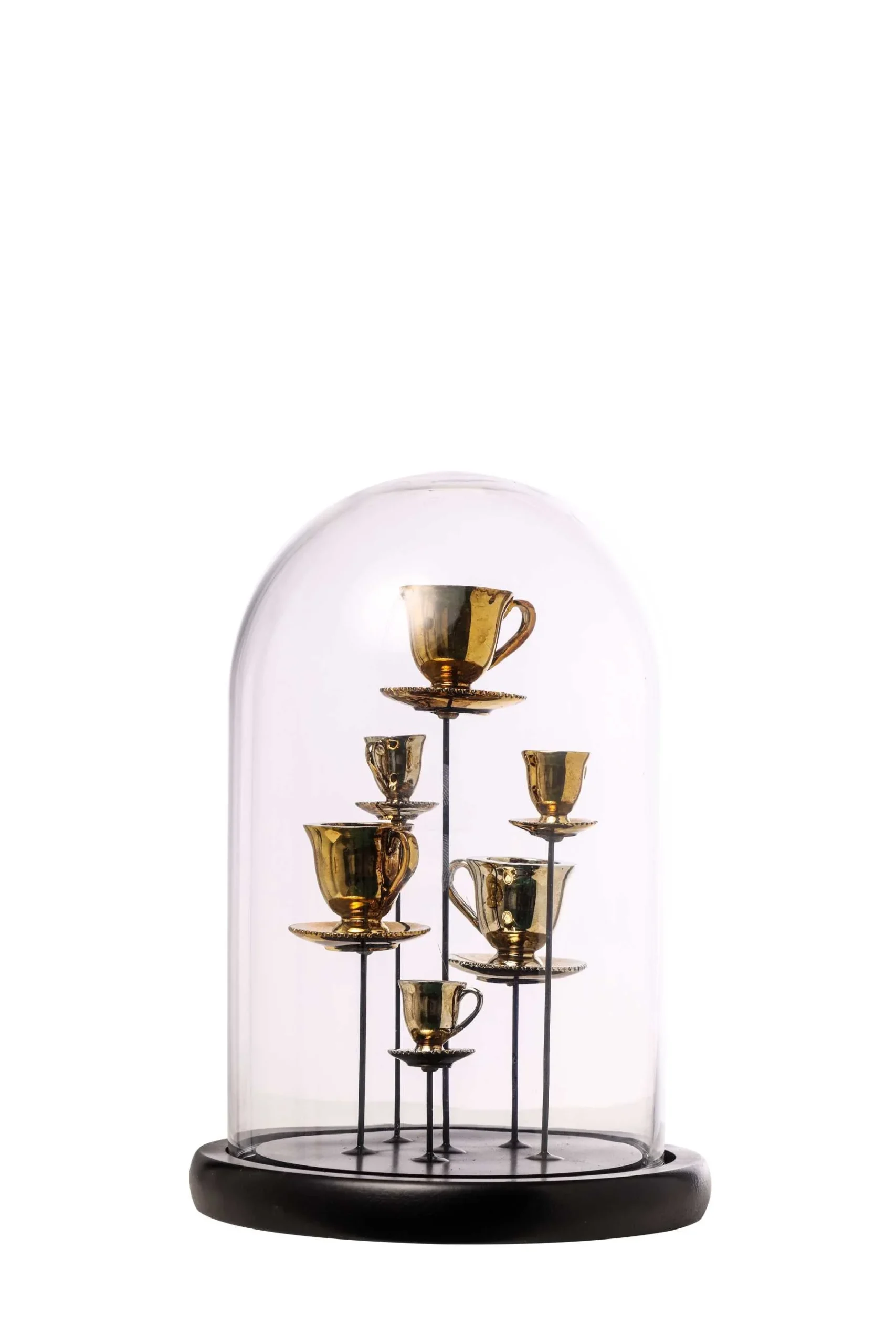 ARPIMEX Campana Vetro con Tazzine 17,5 x 26 Cm