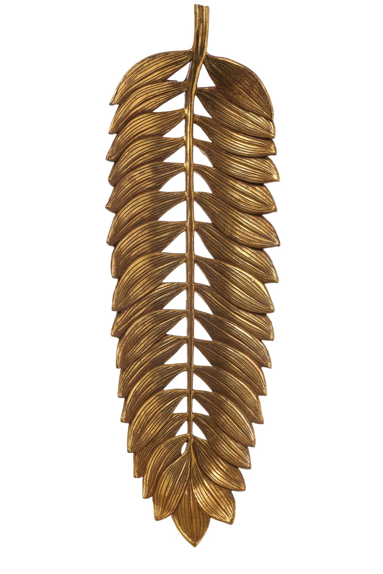 ARPIMEX Foglia Natale Resina 42 x 13 x 2,5 Cm Gold